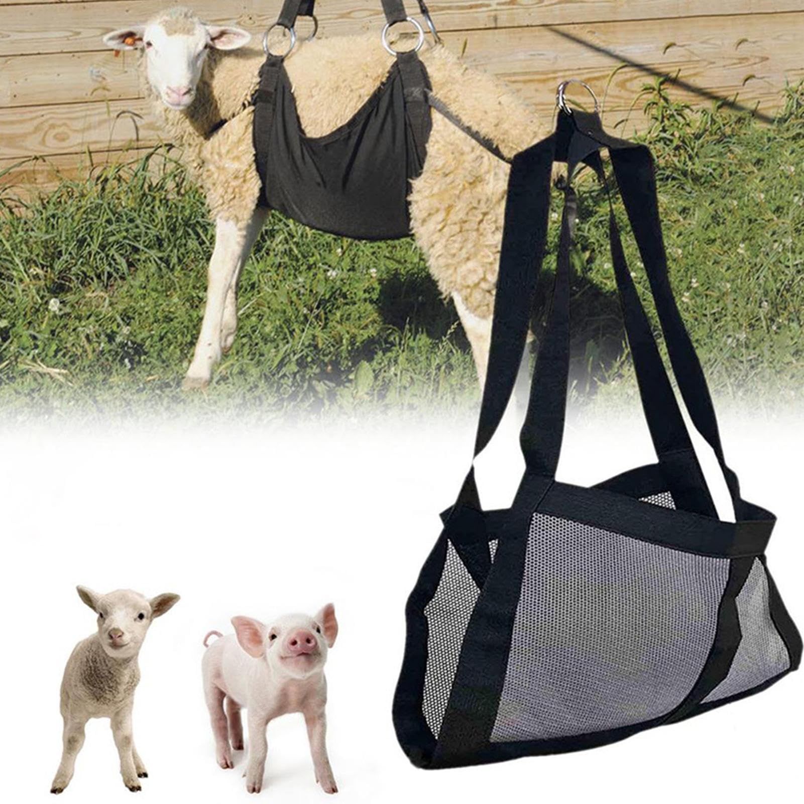 Harnais de Pesée pour Veaux | Sangle D'aide À La Pesée pour Petits Animaux | Harnais De Levage Confy pour Bétail Lapins Chiots Veaux Moutons Chèvres
