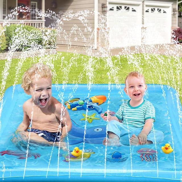 Foto 5 de 6 de KAHEIGN 170CM Cuadrado Splash Pad para Verano