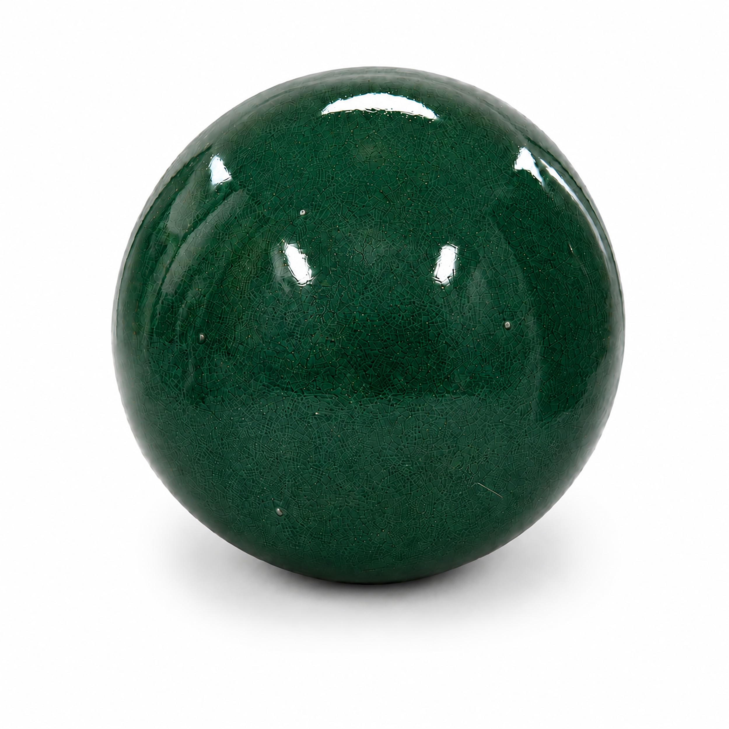 Second Choice/B-Grade Ceramic Garden Ball with Minor Imperfections – Decorative Ball/Rose Ball in Various Sizes 20 cm, 30 cm, 40 cm and Colors (Green, 20 cm)