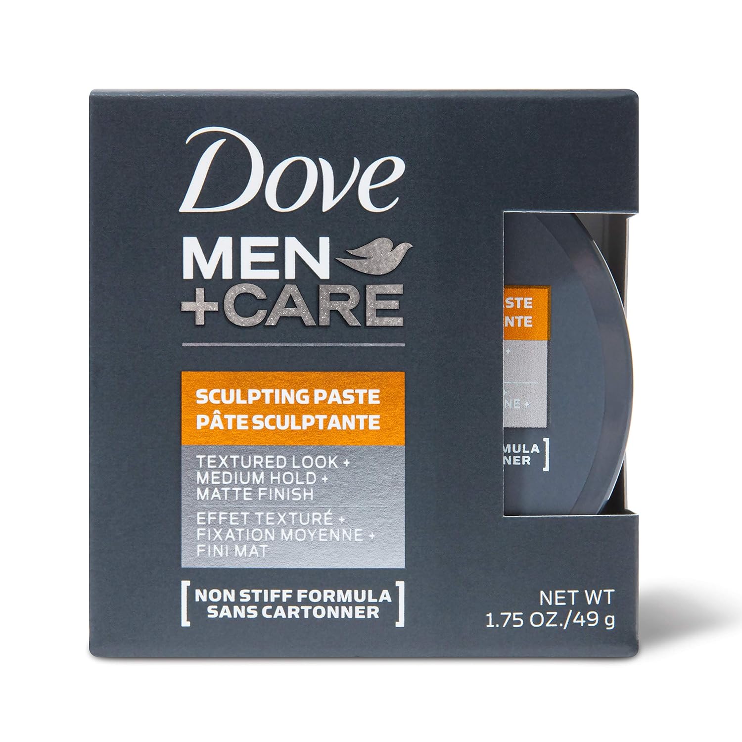 Dove Men + Care Sculpting Paste - Textured Look/Medium Hold/Matte Finish - Net Wt. 1.75 OZ (49 g) Each - Pack of 2