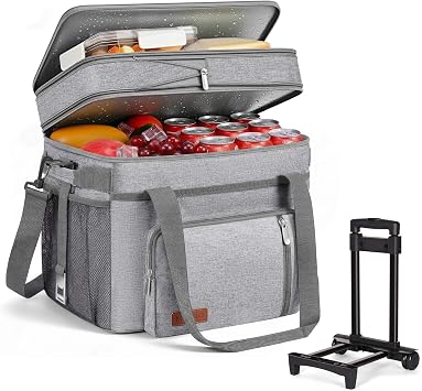 MIYCOO 60 Cans Expandable Double Deck Cooler