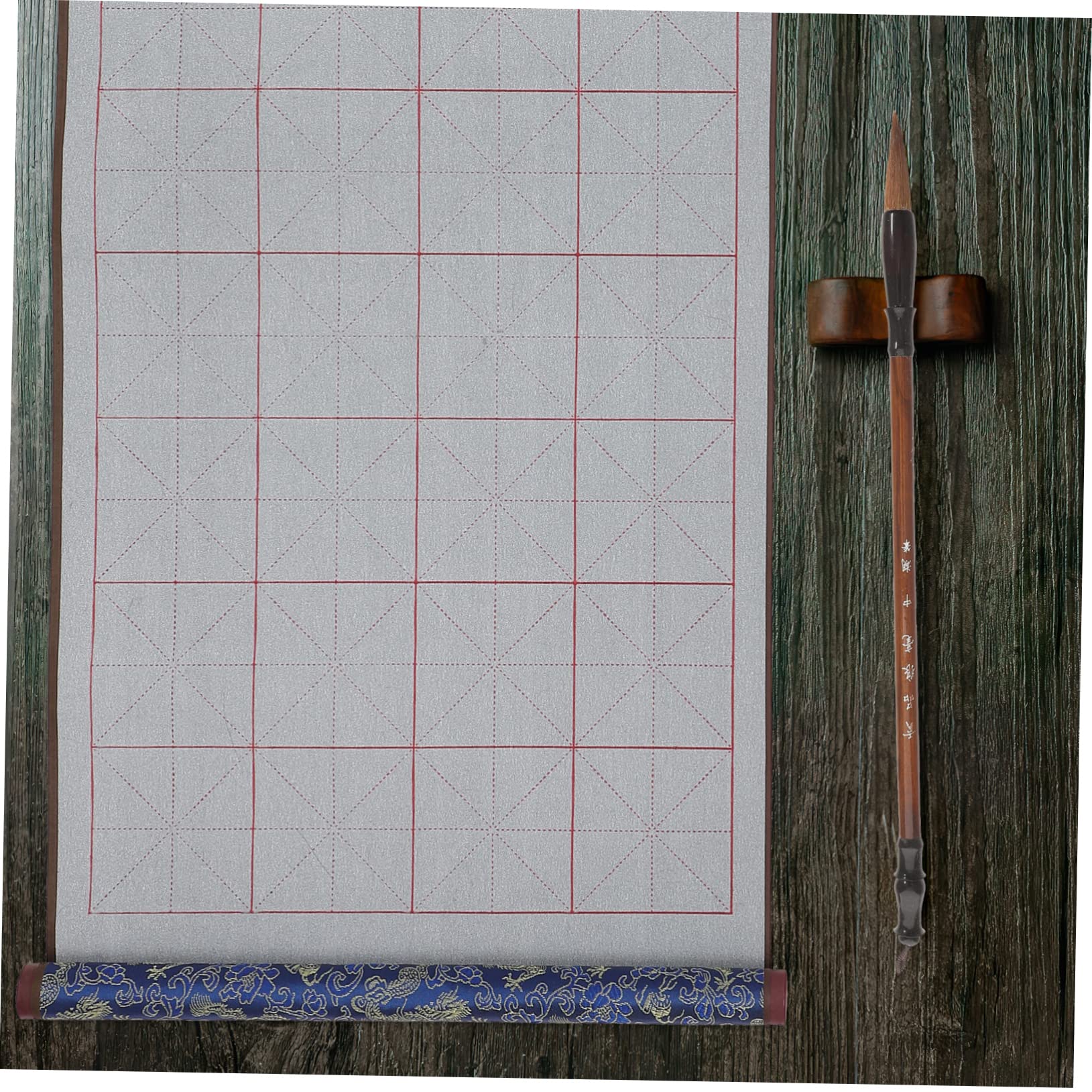 Wiederverwendbare Kalligrafiematte mit Chinesischem Kalligraphiepinsel und Kalligrafie Zubehör für Anfänger in Blau Vielseitig und Einfach zu Verwenden im Schreiben und Malen