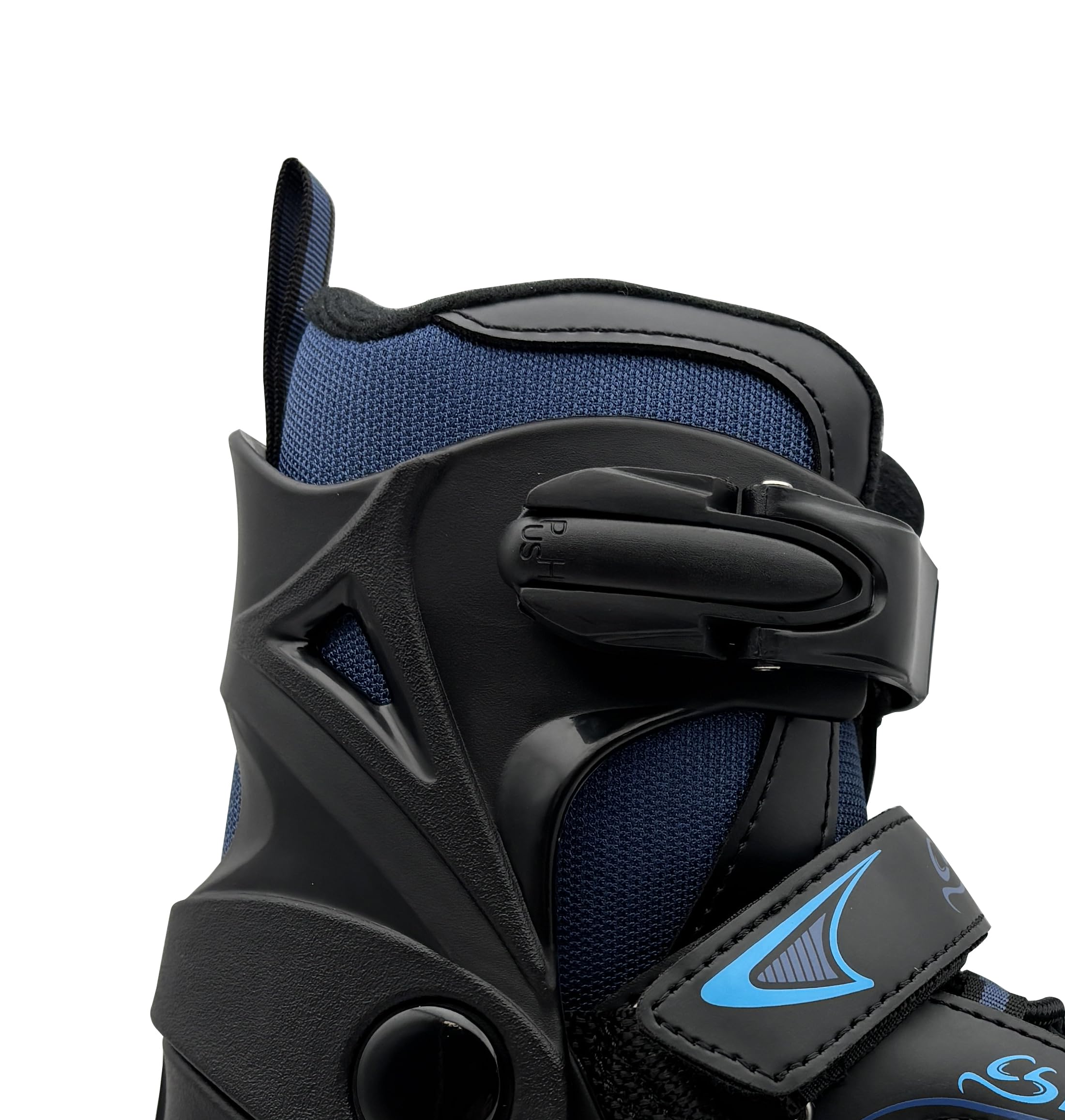 Cox Swain verstellbare Schlittschuhe Polar, Eislaufschuhe für Kinder, Jugendliche und Erwachsene bis 100KG, vorgeschliffene Edelstahlkufe, Softboot, Blue Gr. XS (29-32)