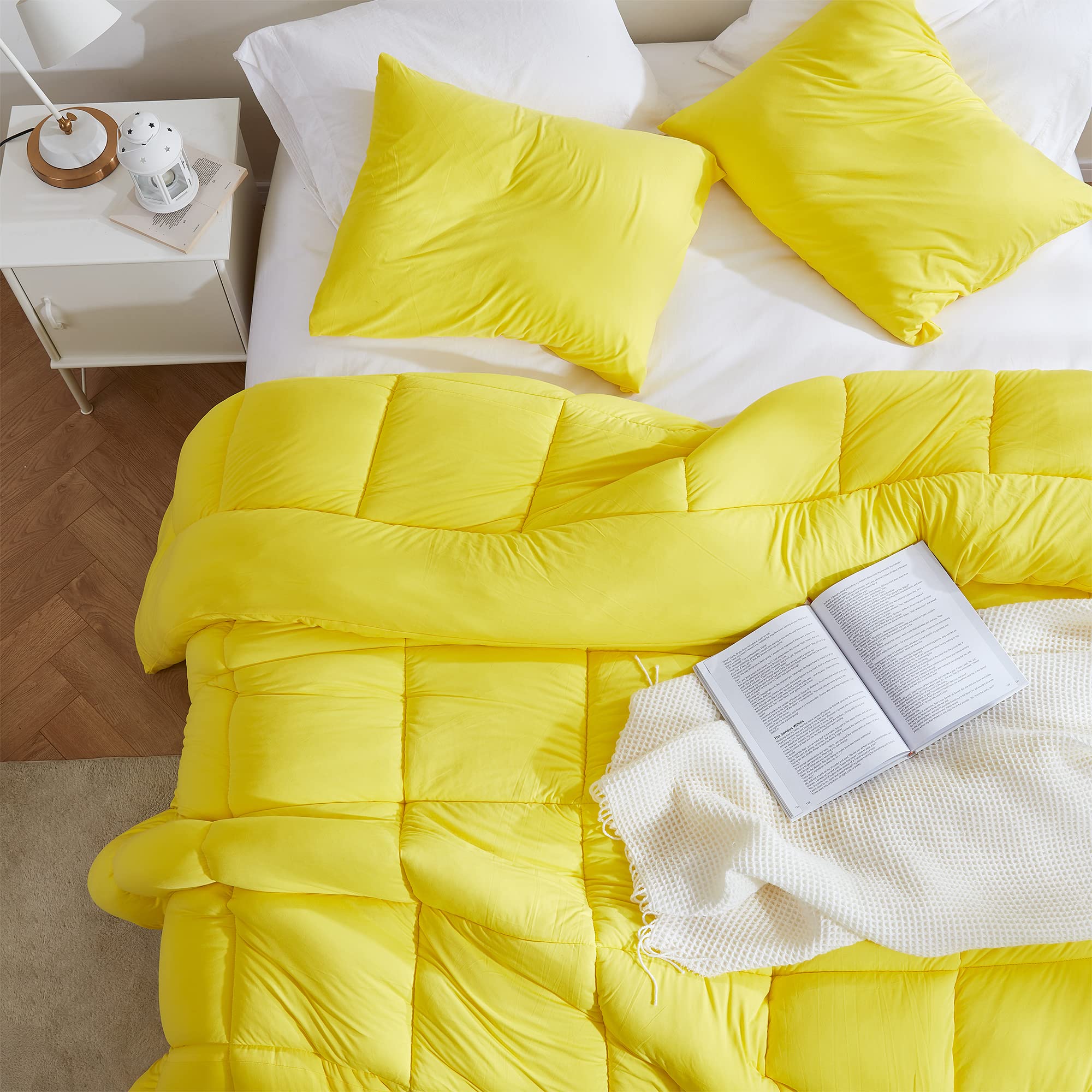 Byourbed Summertime - Coma Inducer® Oversized King Comforter - Illuminating Yellow
