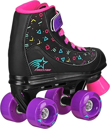 Miniatura 7 de Roller Derby Firestar - Patines cuádruples para niñas jóvenes
