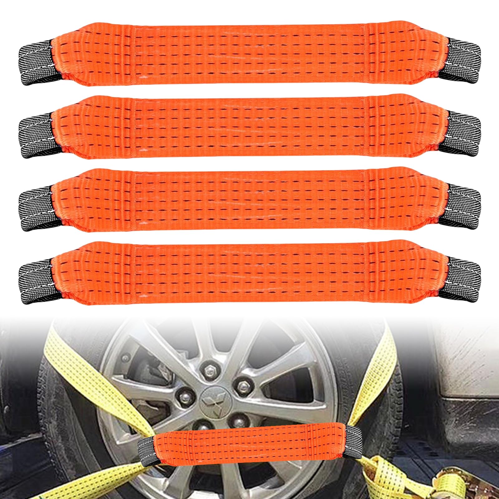 Dryxog Zurrgurte Set - 4 Spanngurte Für Motorrad, Fahrrad & Auto Transport