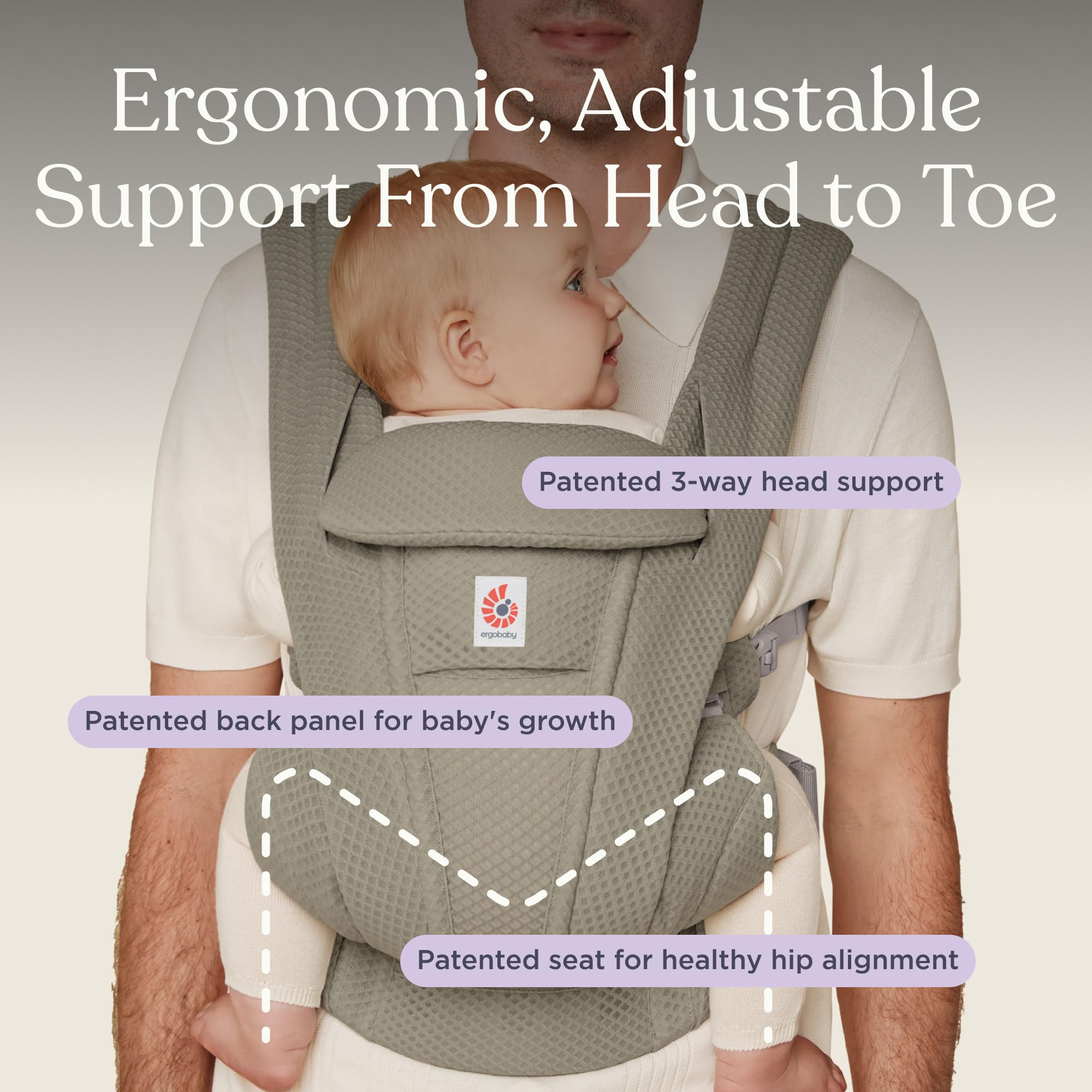 Amazon.com: Ergobaby Omni Deluxe Baby Carrier Newborn to Toddler