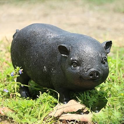 Amazon Co Jp ガーデンオーナメント ぶた 置物 動物 レジン 屋外 庭 ガーデニング 贈り物 デコレーション 癒しグッズ 耐久 カワイイ 置物 雑貨置物 オブジェ ブラック ブタ アニマル かわいい インテリア雑貨 プレゼント ギフト B シンプル 豚 園庭 防水 Diy 工具