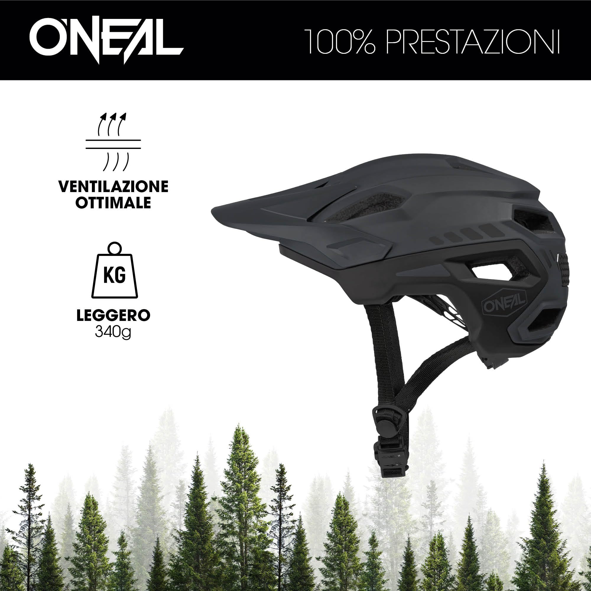 Casco Mountain Bike O'Neal Dirt Lid ZF Junkie - Enduro, Ventilato, Taglia Regolabile, Nero, Taglia L - Foto 5