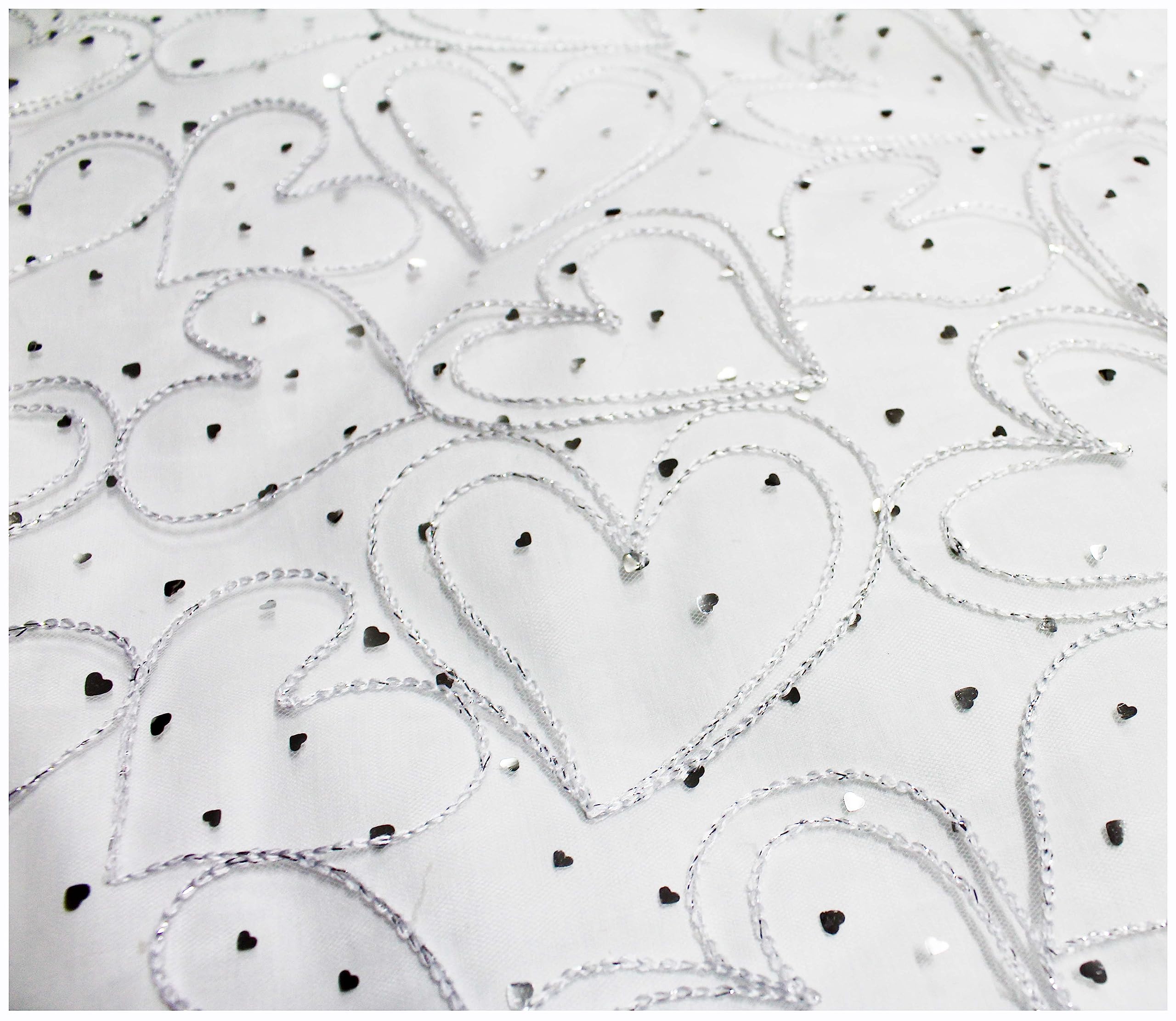 Russo Tessuti Completo 3 Pezzi Lenzuola Culla Passeggino LIUJO Baby Cuori Tulle Organza Liu-Jo-Bianco