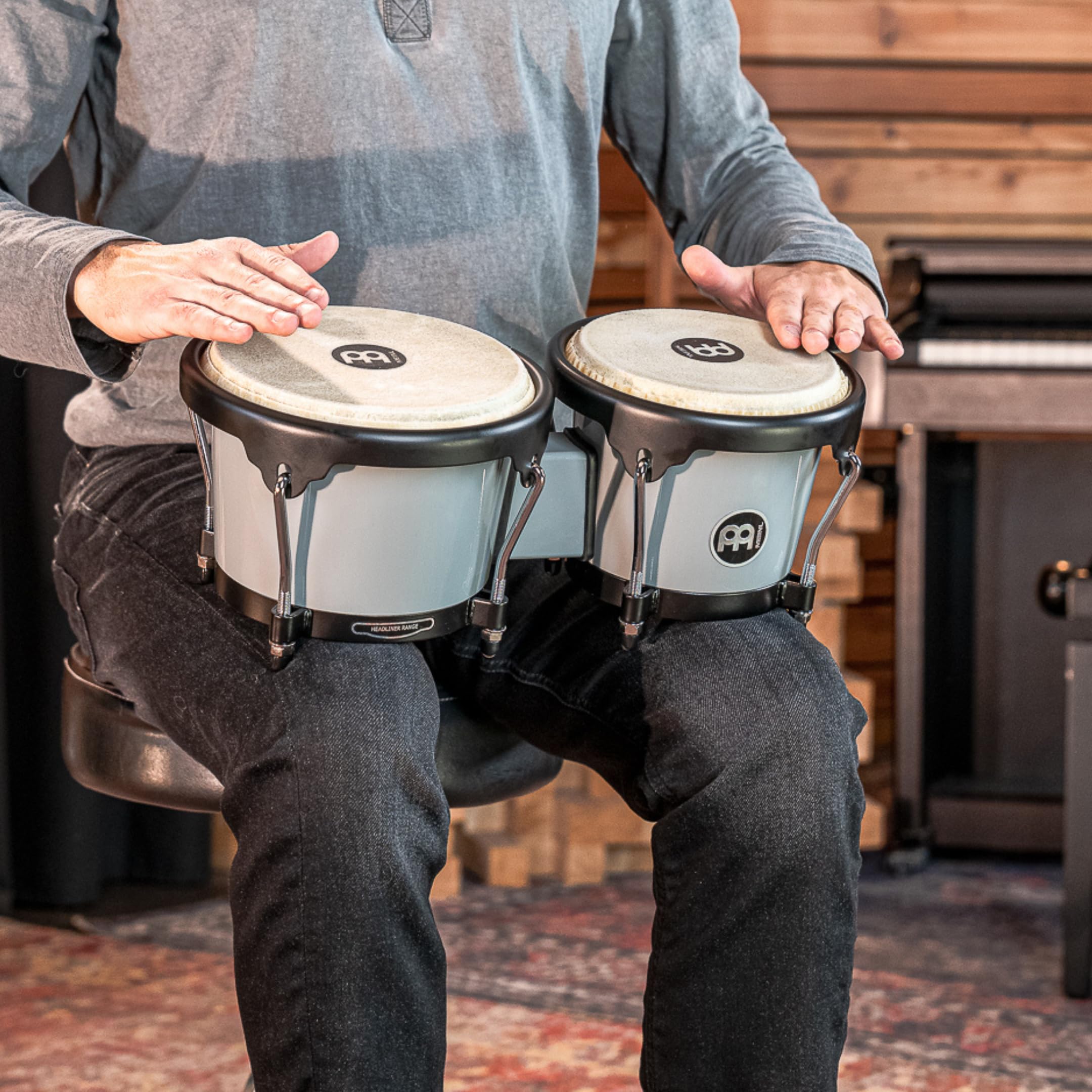 Meinl Percussion Journey Series HB50 Bongo, Ultimate Gray