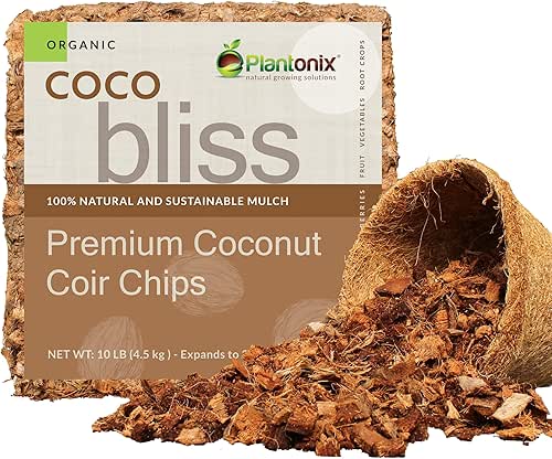 Organic Coco Chips for Plants (10lbs) - Coco Coir Chips