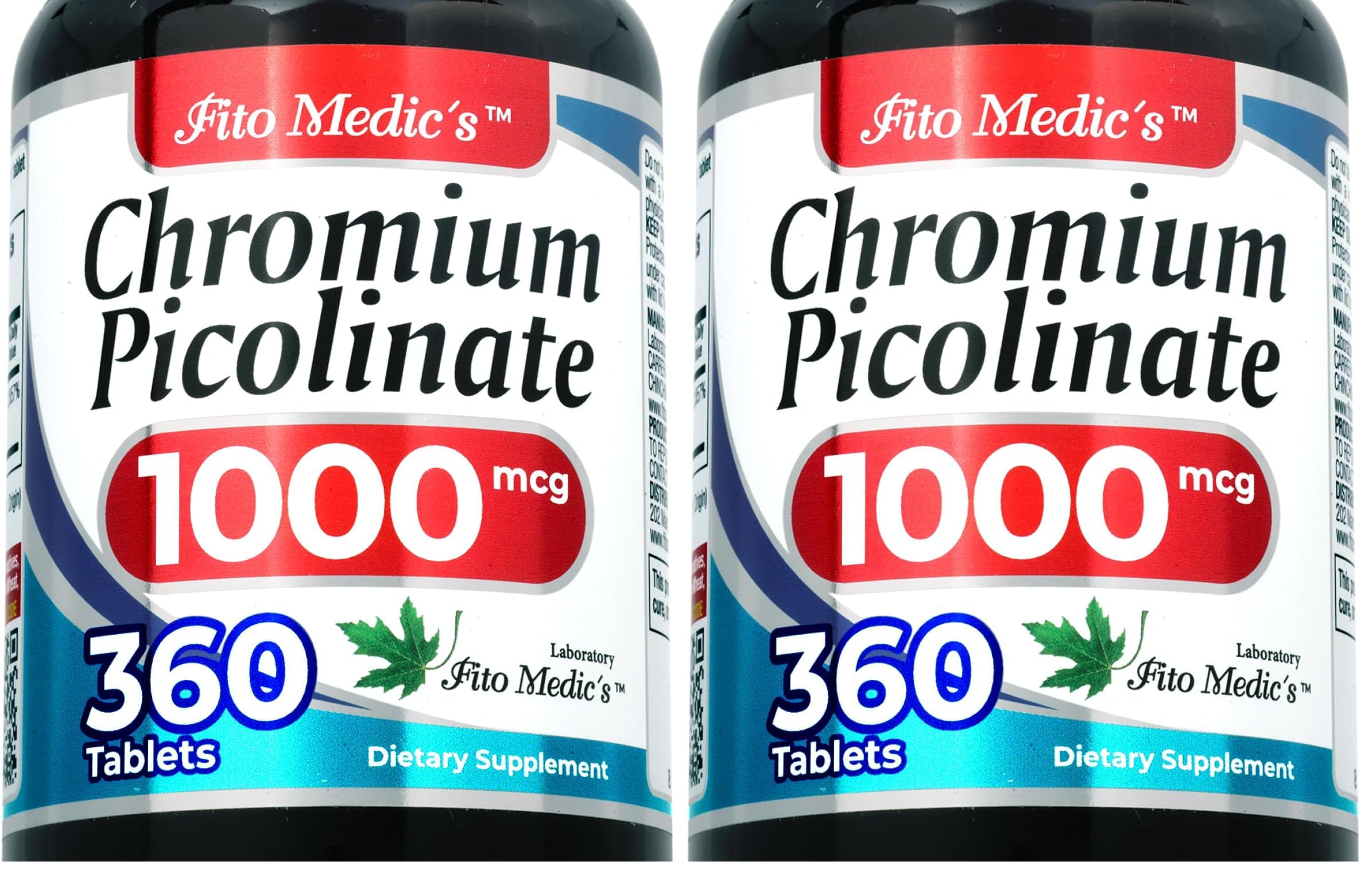 Lab | Chromium picolinate |360 tab | Chromium Supplements | Ultra high Absorption. (Pack of 2) 360 Count (Pack of 2)