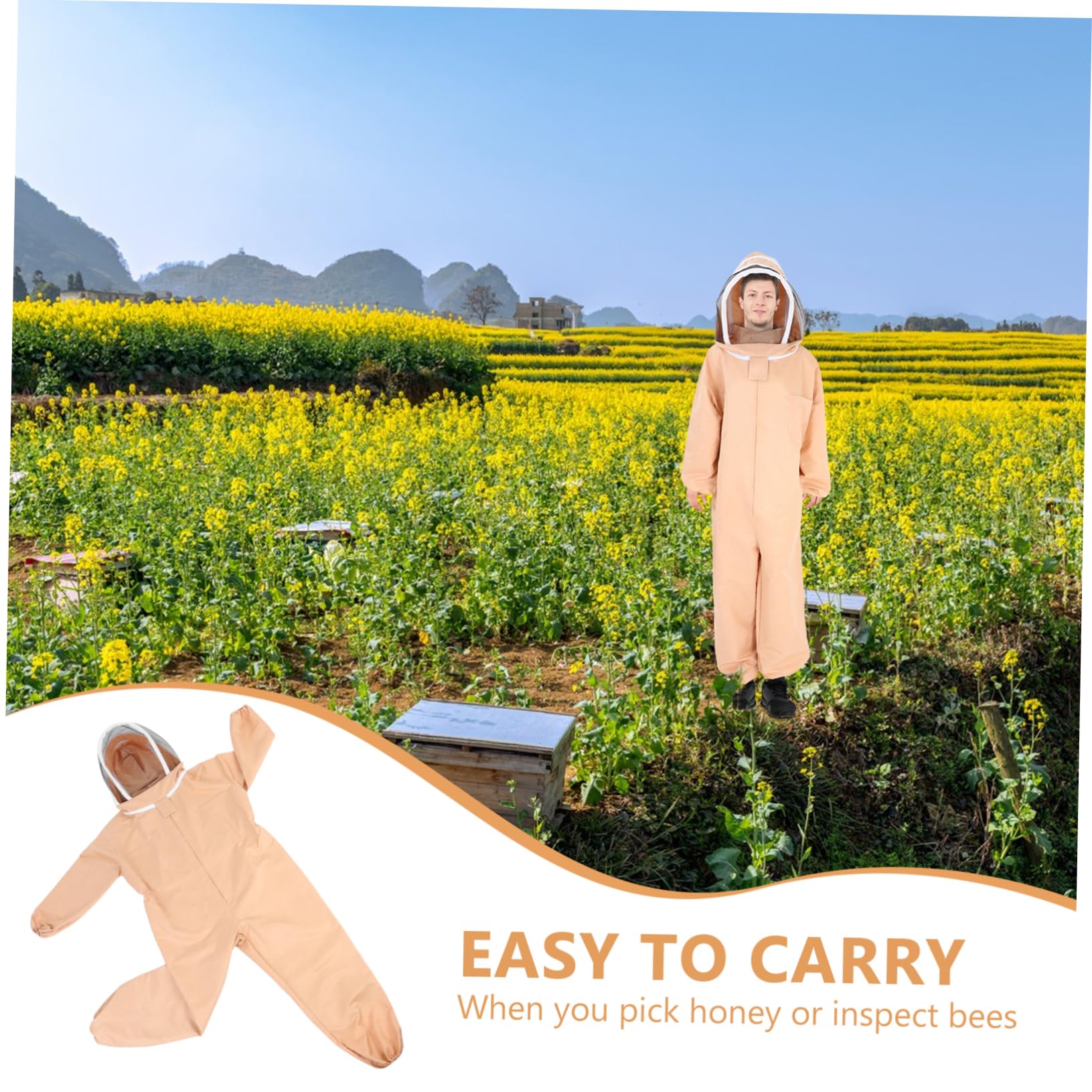 POPETPOP Da Apicoltura Professionale Con Velo Abbigliamento Traspirante Per Apicoltori Protezione Avanzata e Comfort Attrezzatura Per Beekeeping Adatta Alte Temperature