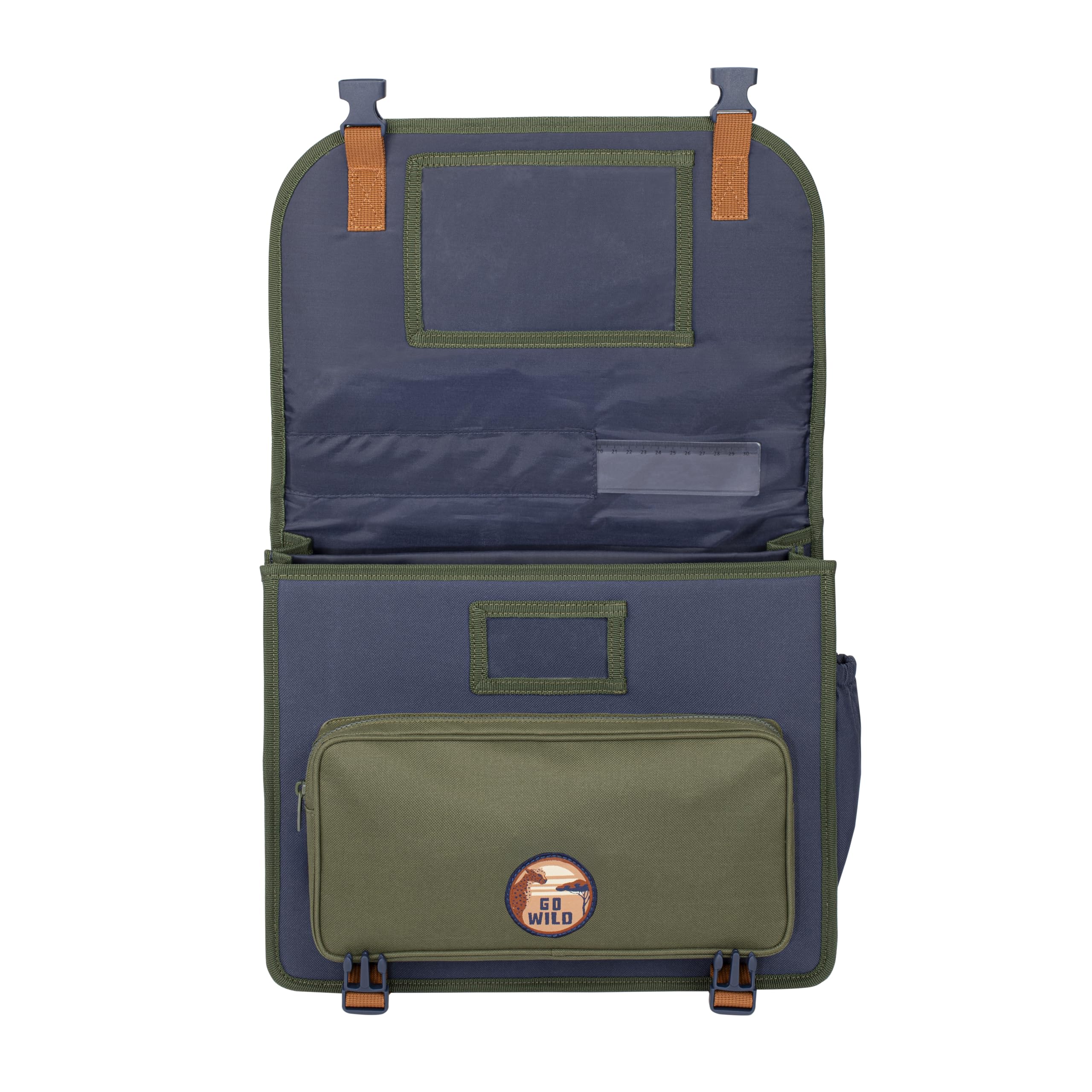 Viquel - Cartable Primaire SAFARI TRIP - Cartable Garçon 2 Compartiments - Sac Scolaire Ergonomique avec Bandes réfléchissantes, Compartiments Multiples