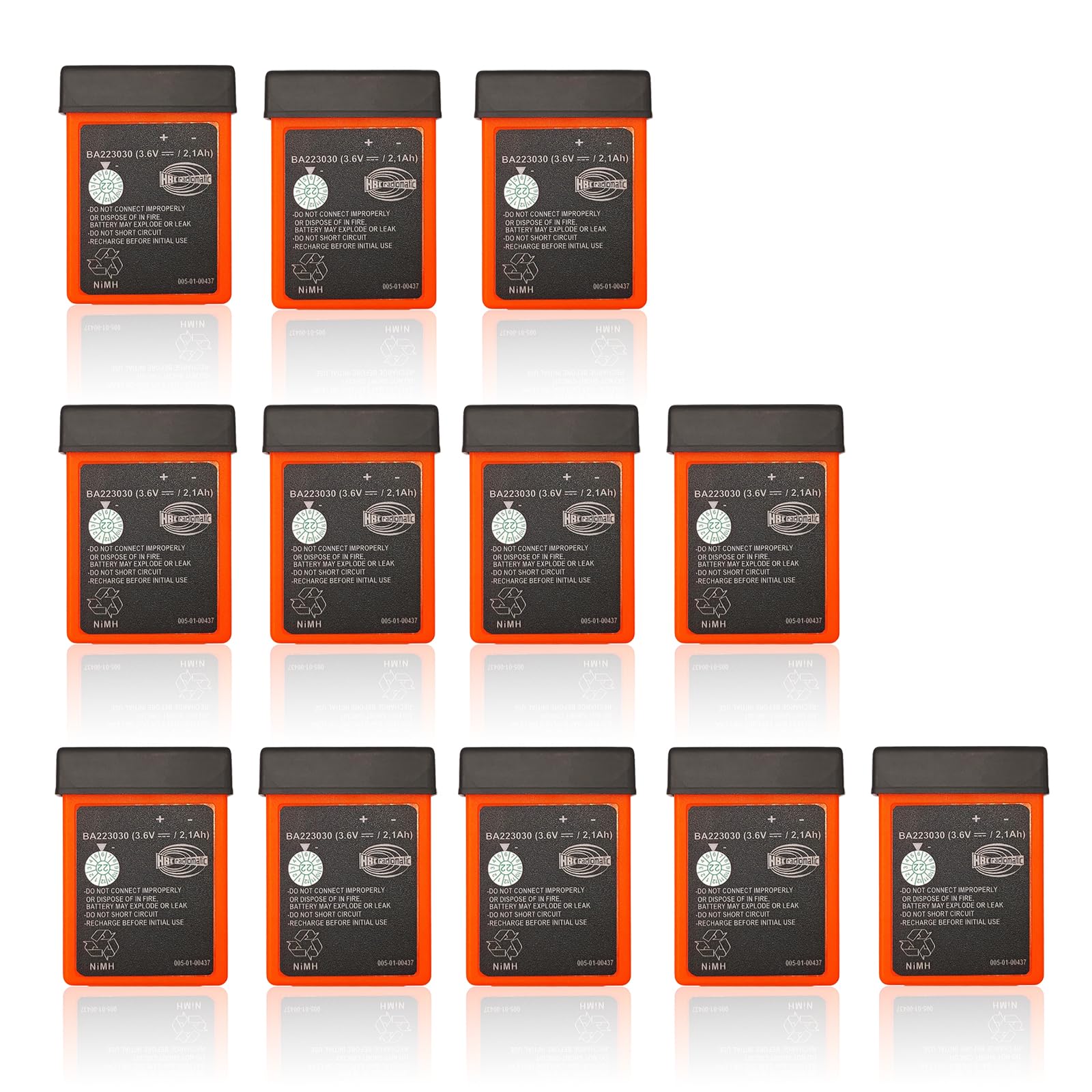 12-Pack BA223030 3 6V 2100mAh Battery for Crane Remote Control HBC Remote Control Rechargeable
