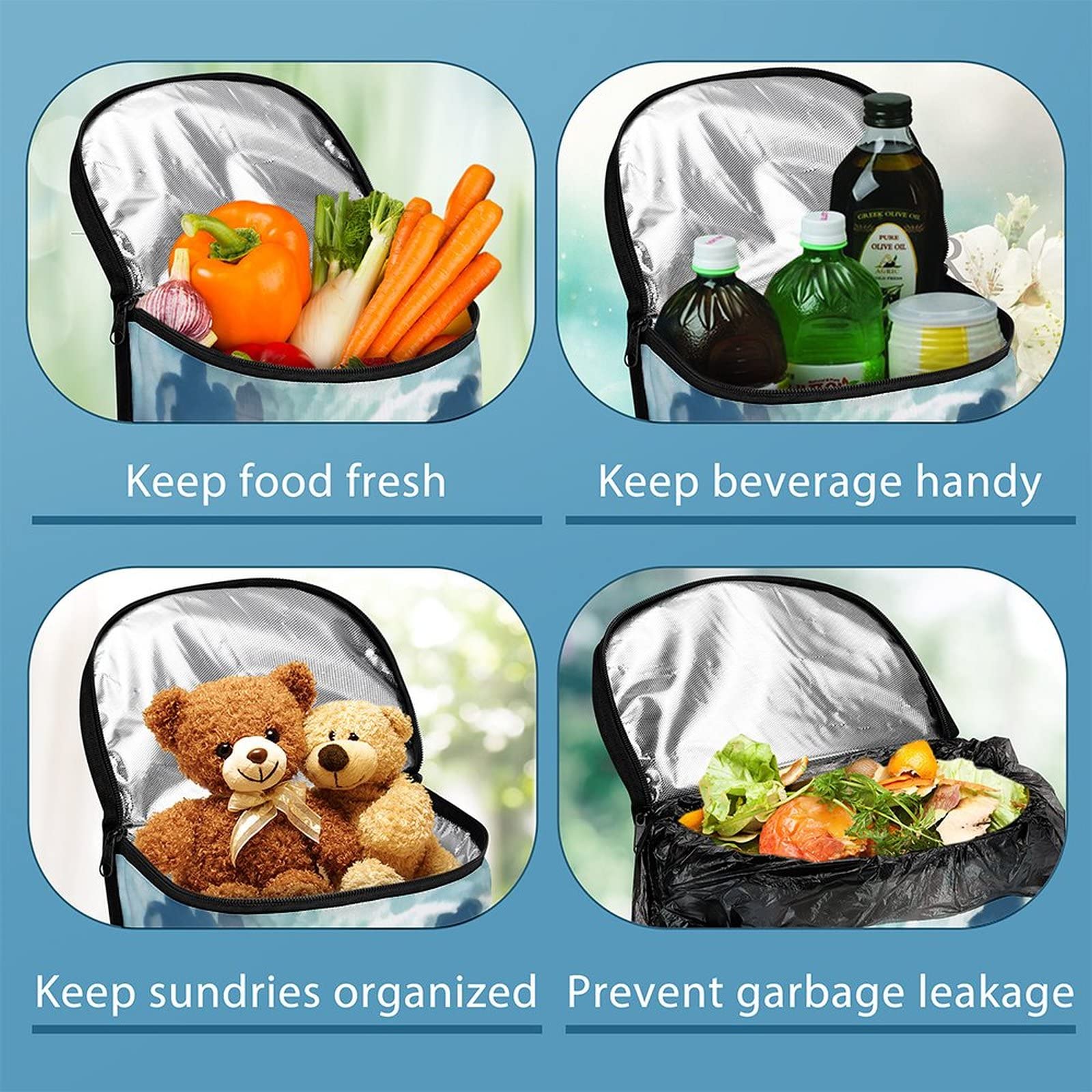 DISNIMO Sea Turtle Car Trash Can - Leak-Proof Back Seat Garbage Bin For Cars, SUVs, Trucks - View #10
