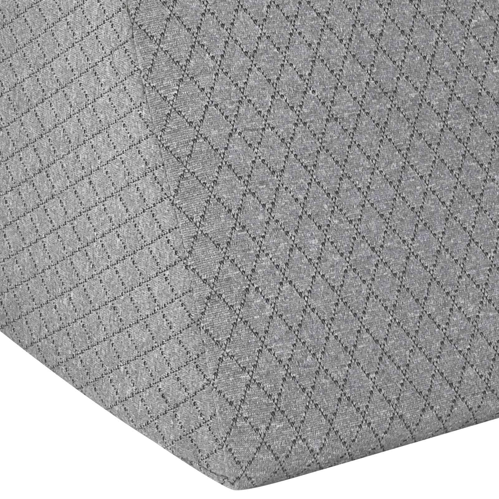 Poduszka na nogi uniwersalna szara pianka Visco, 60 x 50 x 30 cm, ergonomiczna poduszka do spania, pianka memory na plecy, brzuch, na boku, wygodna poduszka pod kark z poszewką z mikrofibry