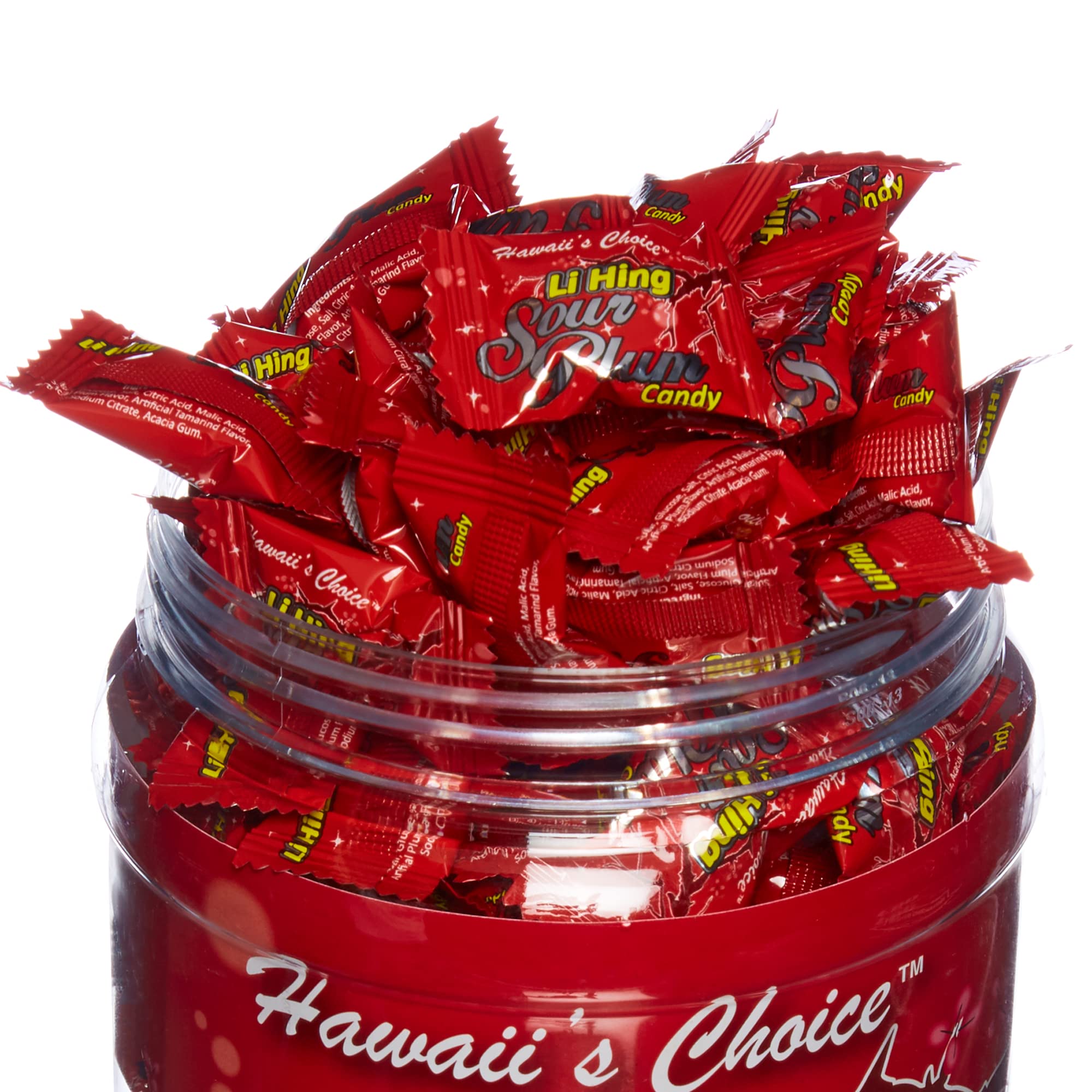 Buy Hawaii's Choice Li Hing Sour Plum Hard Candy Bulk 1lb Jar