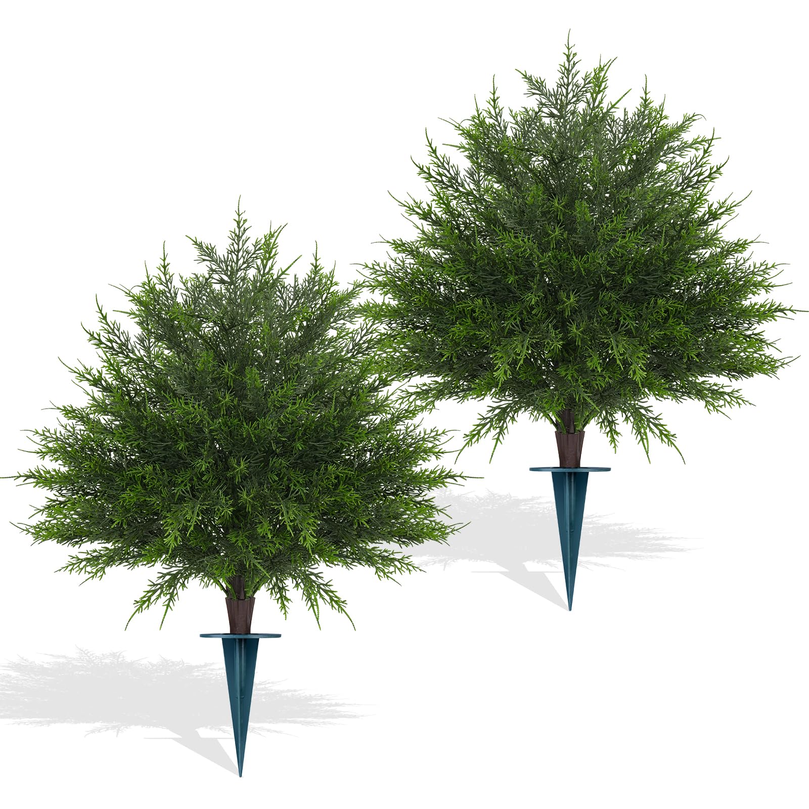 Yangrass Artificial Cedar Topiary Ball Trees