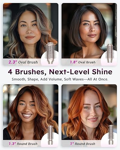Miniatura 7 de Air Styler Pro 8 en 1 y cepillo secador de pelo para secadorizosuavevoluminizar, sin encrespamiento, alta velocidad 110,000 RPM, cepillo secador de