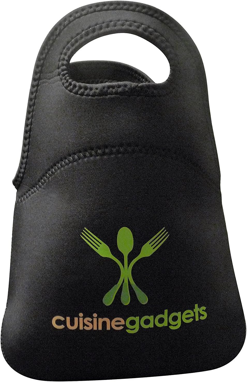 CuisineGadgets Reusable Thermal Insulated Lunch Bag with Zip - 12L x 12H x 6.5W