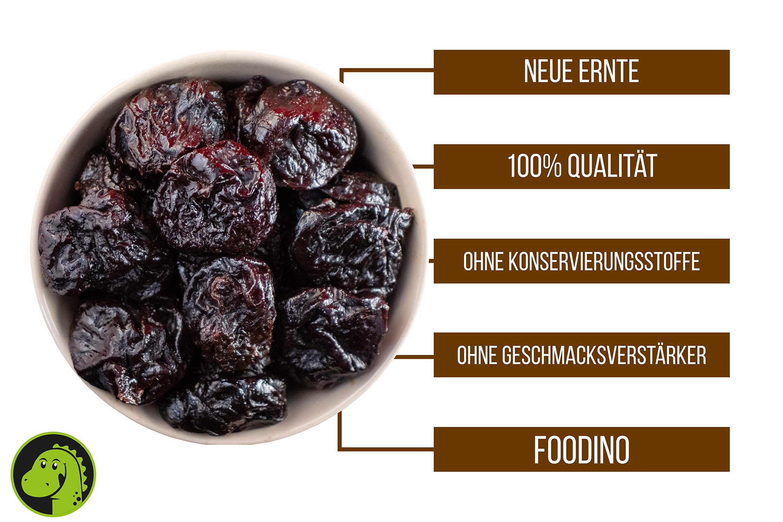 FOODINO 5kg Pflaumen getrocknet naturbelassen ungeschwefelt entsteint