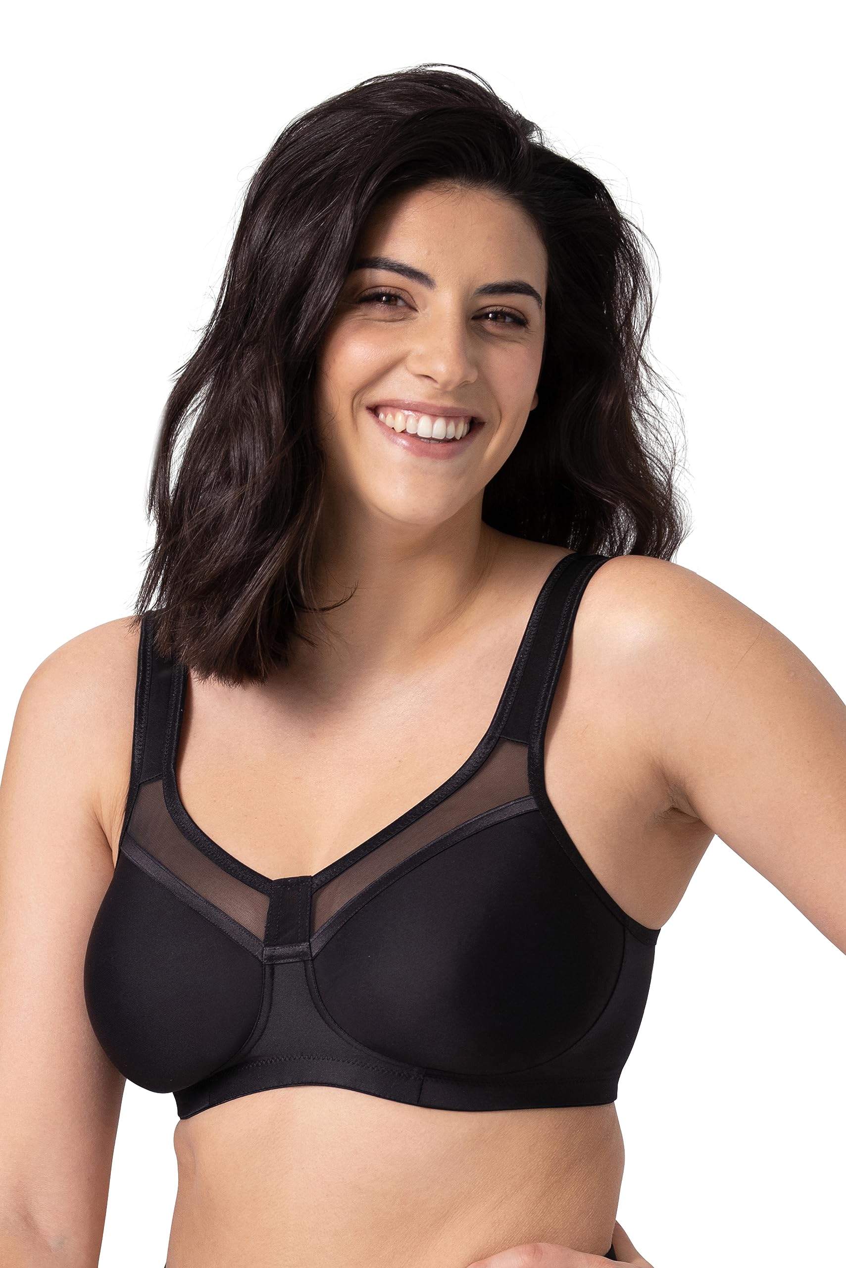 Miss Mary of Sweden Sweet Senses Non Wired T-shirt Bra, Black, Size 36Dd, Women