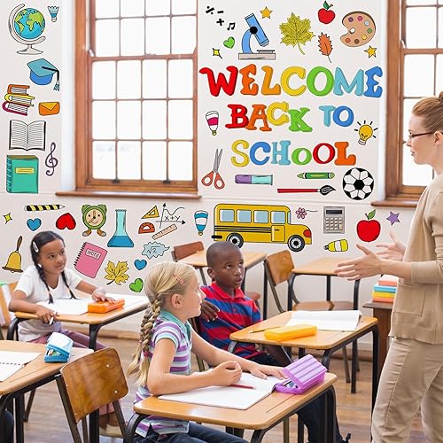 Miniatura 7 de Eersida 74 piezas de calcomanías de pared de gnomo de flores para decoración de habitación de niños, huevos de Pascua, conejo, flores, conejo,