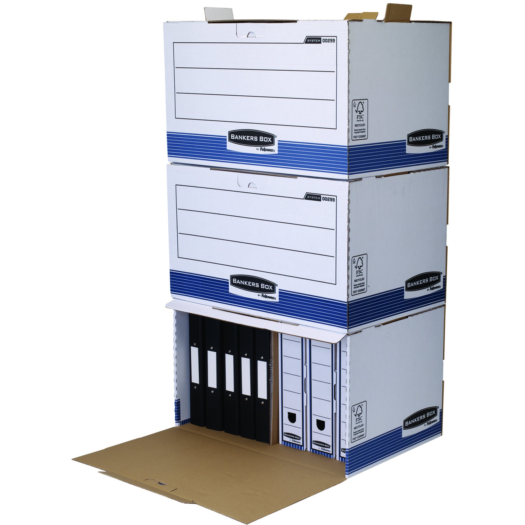 Bankers Box 0029901 Contenitore Storage System, FSC, Confezione da 5 Pezzi