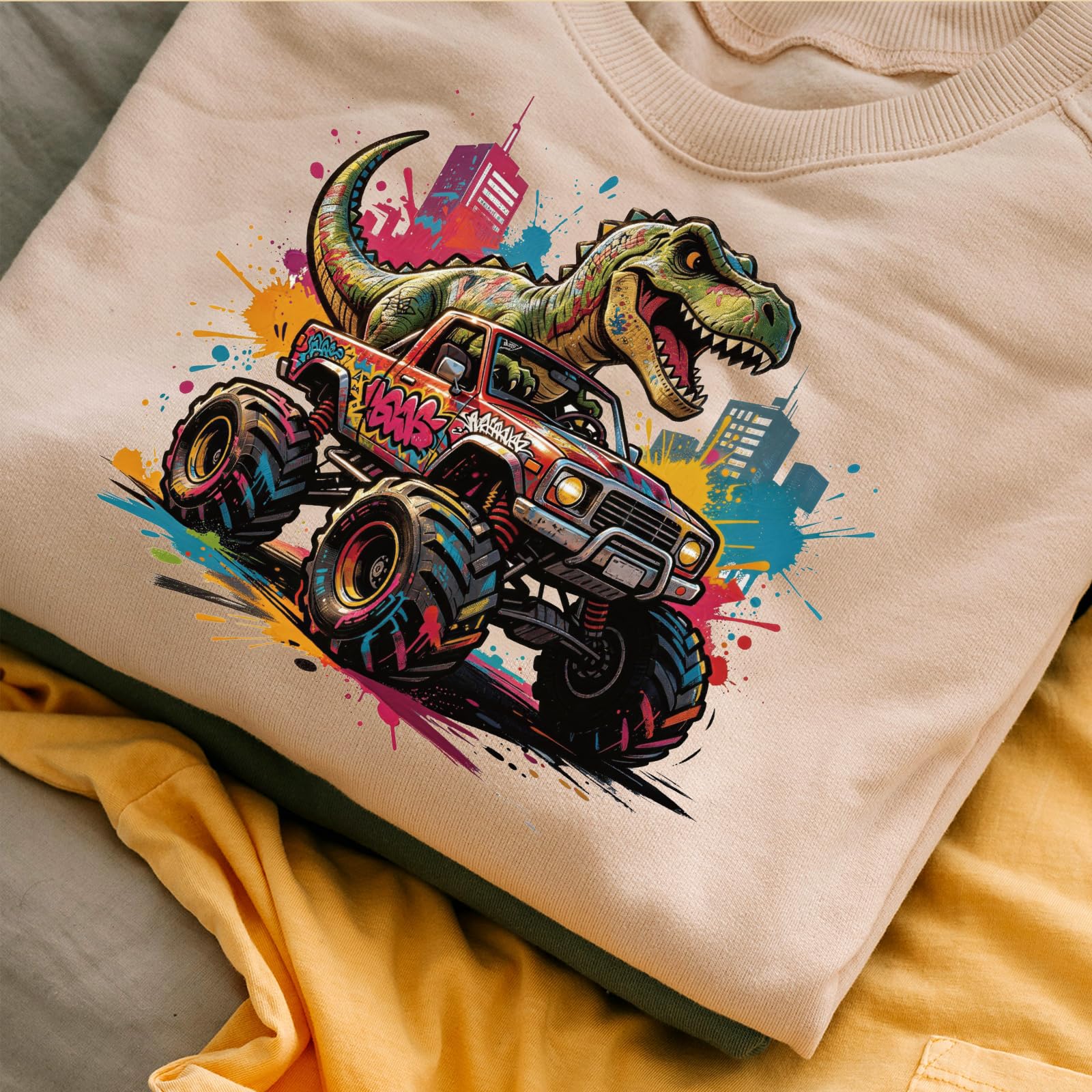 Superdente 12 piezas transferencia textil termoadhesiva parche termoadhesivo DTF listo para prensar 25×25cm gran pegatina termoadhesiva para ropa personalizada Sudaderas capucha camisetas y bolsas de