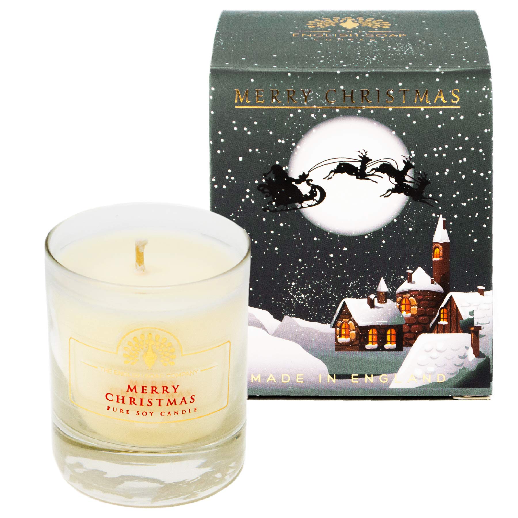 The English Soap Company Winter Village Soy Wax Christmas Candle 170Mls