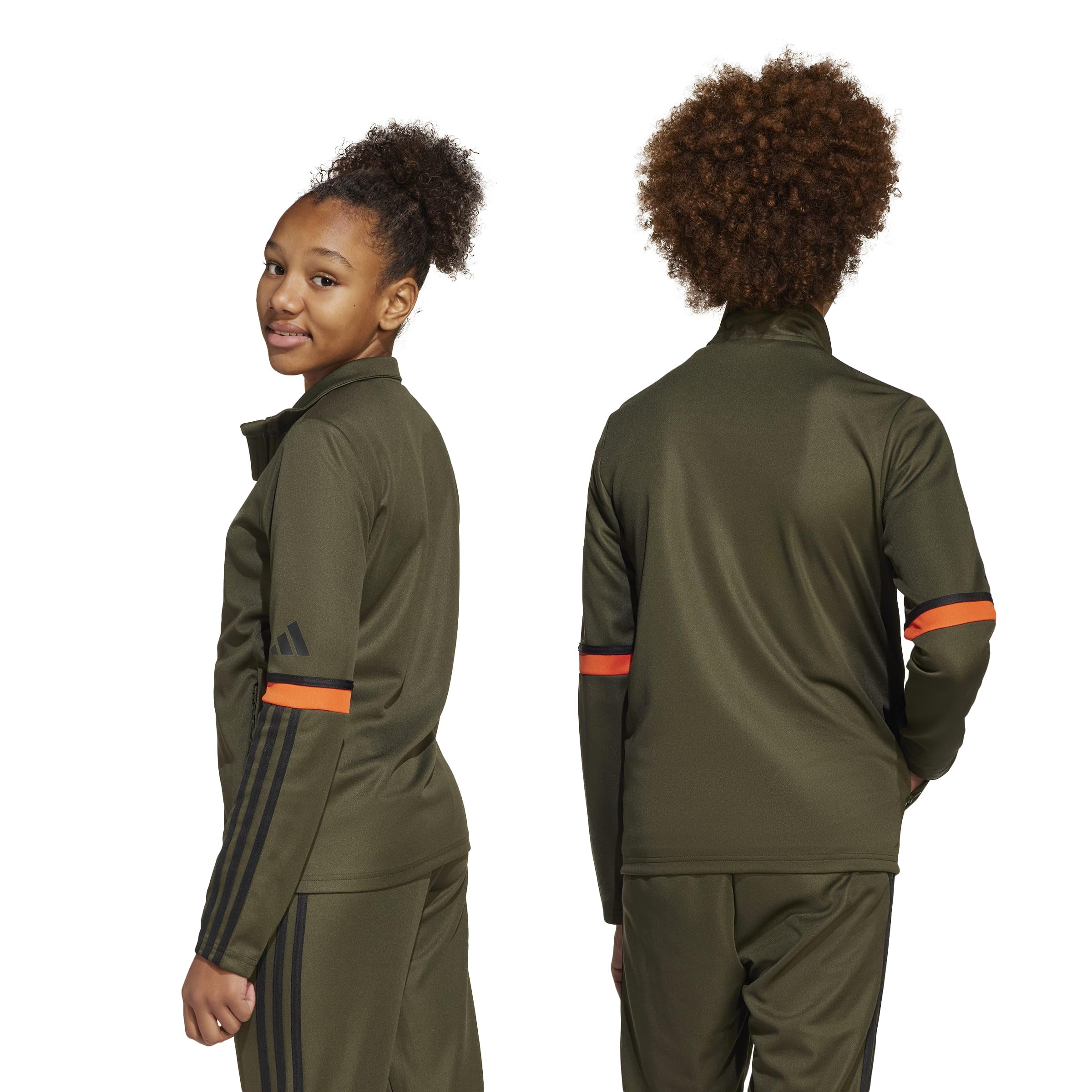 adidas Uniseks - dzieci SQUADRA25 TRAINING JACKET KIDS, night cargo/black/semi impact orange, 11-12 Years