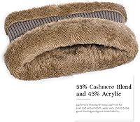 Vista 5 de Gorro de invierno para mujer, con forro polar, cálido, tejido, holgado, con visera