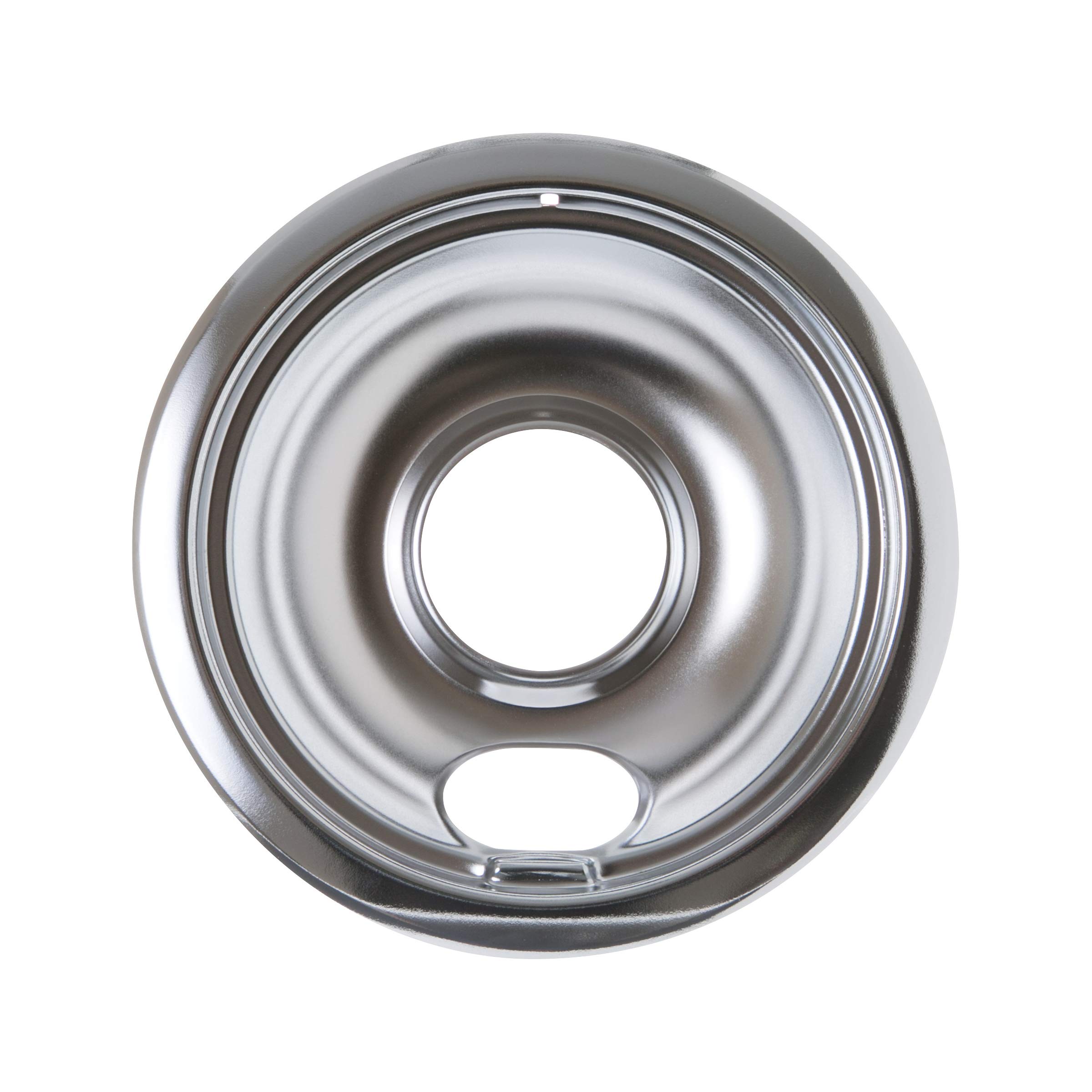 GE WB32X107 Genuine OEM 6" Burner Drip Bowl (Chrome) for GE Electric Ranges