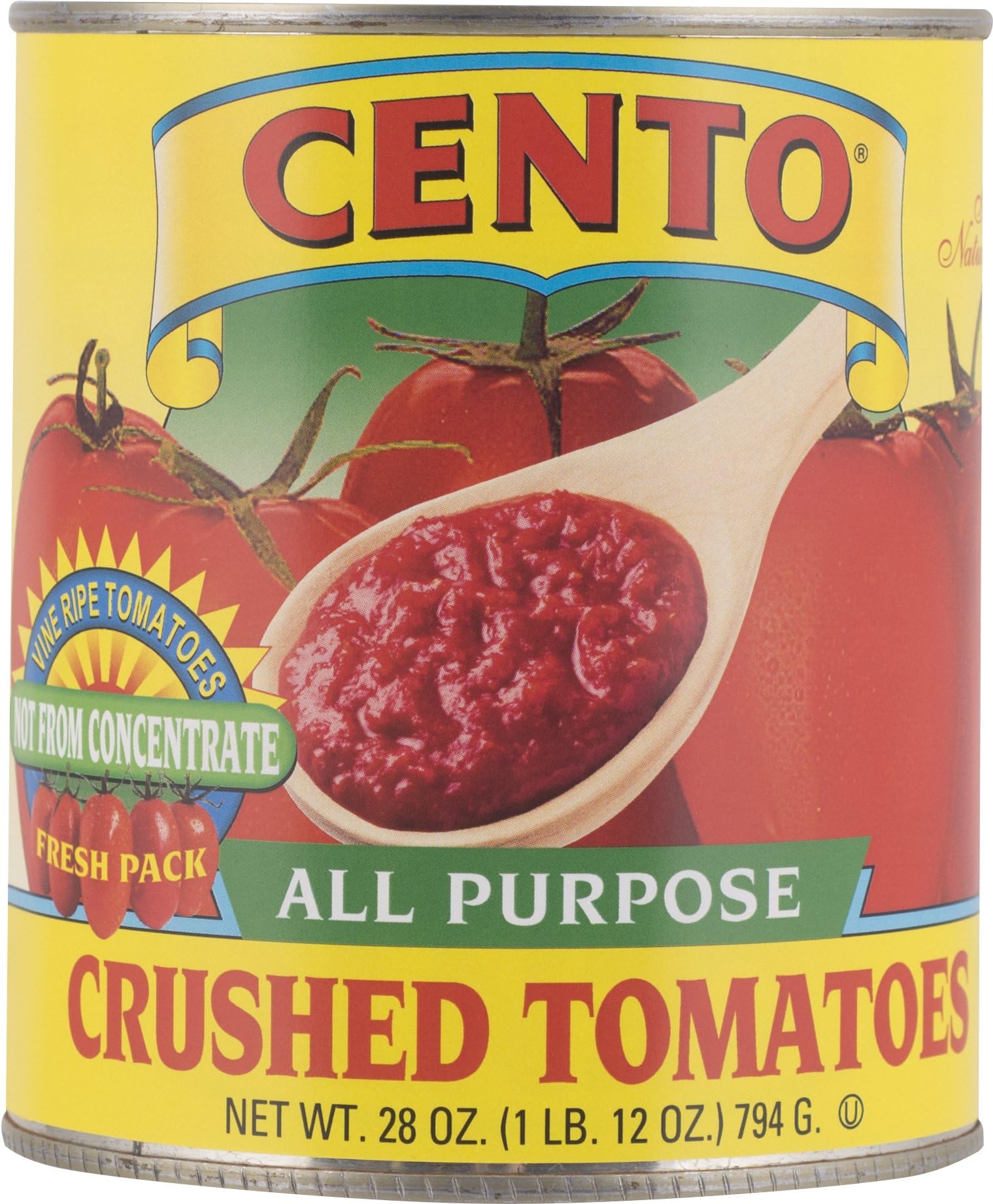 Cento Crushed Tomatoes, 28Ounce Cans (Pack of 12