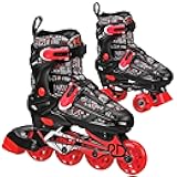 Roller Derby Falcon 2-in-1 Combo Quad and Inline Skates for Kids, Adjustable Sizing