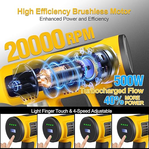 Miniatura 3 de Lavadora a presión inalámbrica con grifo y conector de manguera de jardín, 2 baterías de 5.0 AH, lavadora a presión portátil de 2000 PSI MAX con