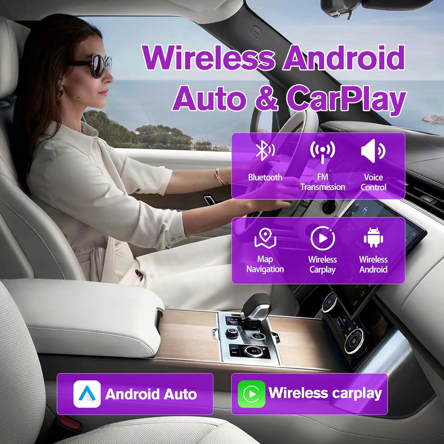 7" Car Radio for Jeep Wrangler JK 2007-2018, [4+64G ROM] Android 13 Touch Screen Radio with Wireless Carplay Android Auto GPS Bluetooth WiFi SWC FM RDS Mirror Link Backup Camera