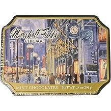 Marshall Fields Chicago Frango Mint Chocolates Tin 14 oz 396 g 2025 Limited Edition Collectible Gift Tin, Classic Creamy Mint Candy Bites