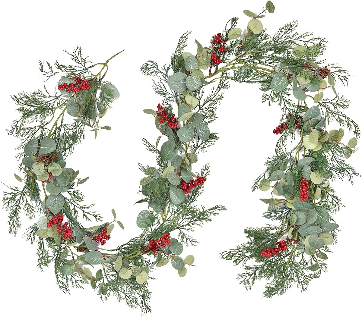Natural Pine & Wild Berry Holiday Garland