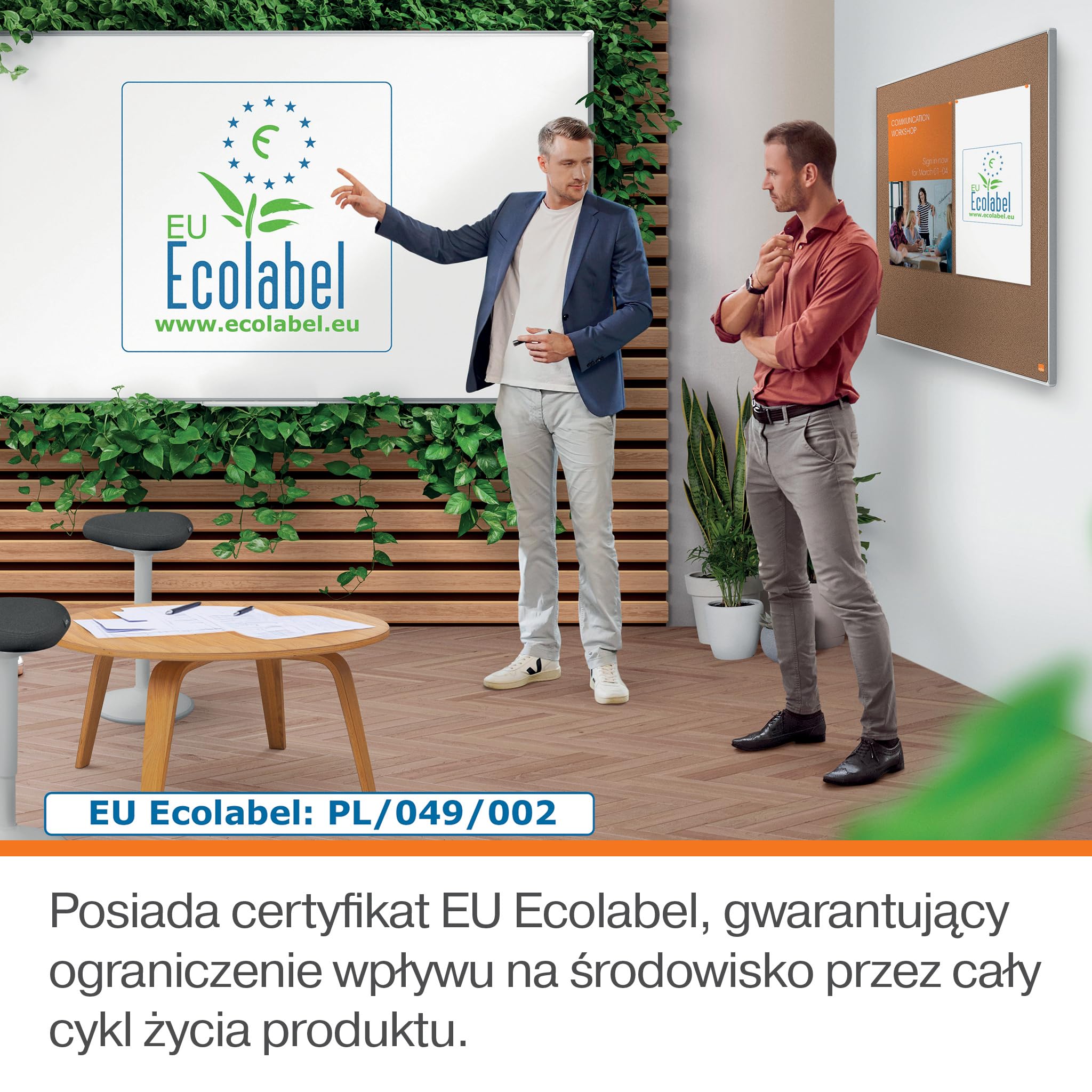 Nobo Premium Plus Tablica korkowa 1800x1200mm - Tablica ogłoszeniowa na ścianę z samoregenerującą się powierzchnią, aluminiowa rama, tablica memo, tablica prezentacyjna, certyfikowana EU Ecolabel