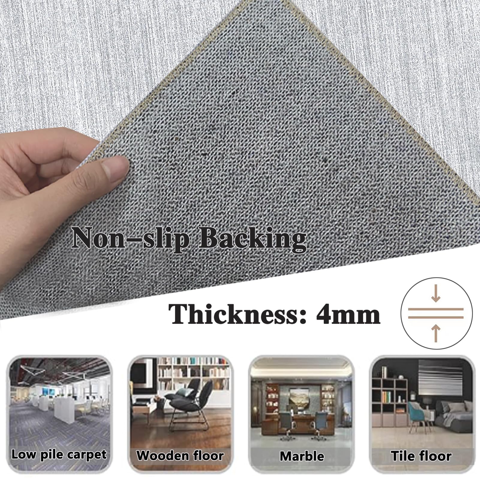 90 x 140 cm Tapis de Chaise Gaming Antidérapant, Tapis de Chaise de Bureau Tapis de Sol Bureau pour Sol en Bois Dur, Tapis de Bureau pour Chaises Roulantes, Tapis protège-Sol pour Chaise de Bureau