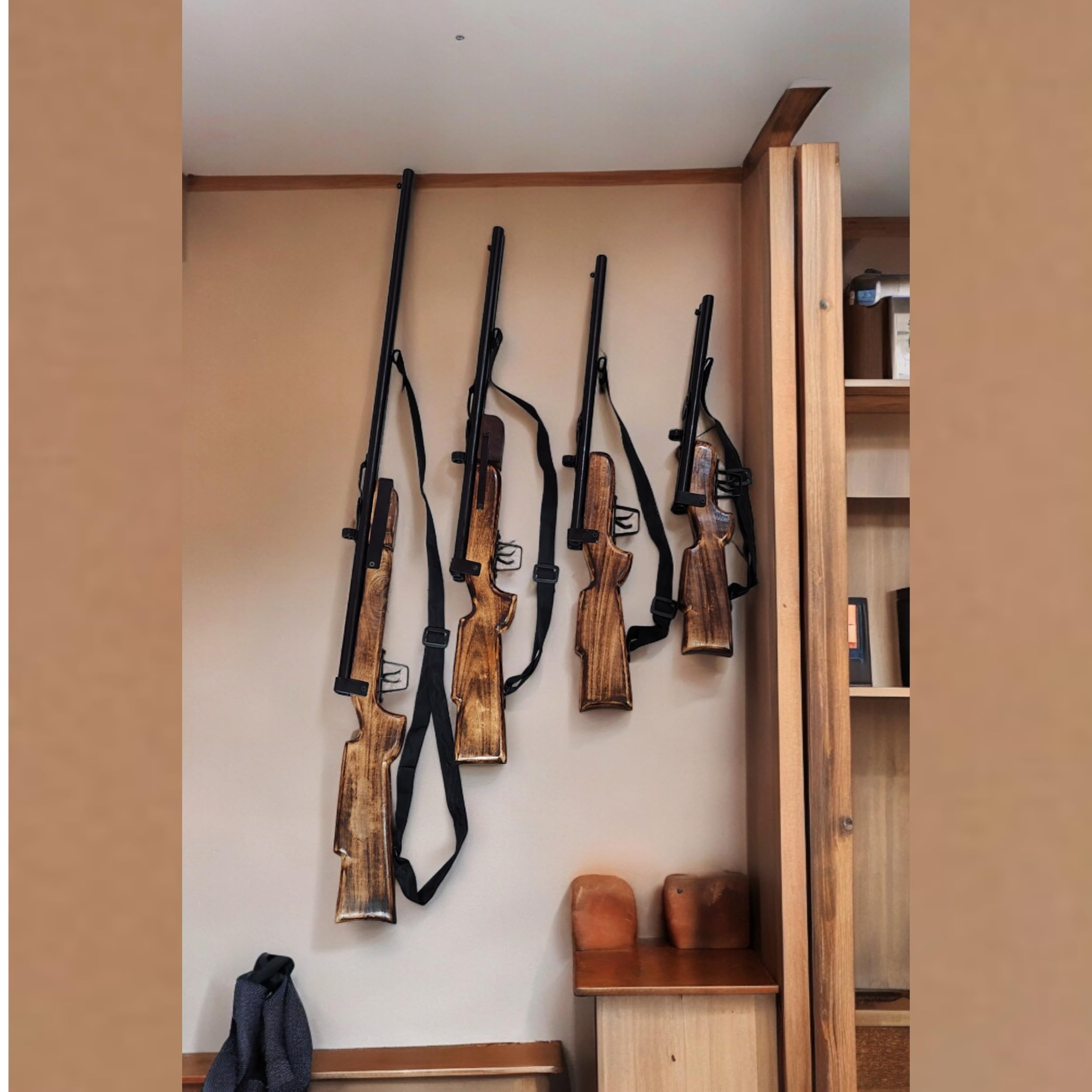Decorative Wooden Wall Gun Mounts Amazon.com: IFeelonely Gun Rack Wall