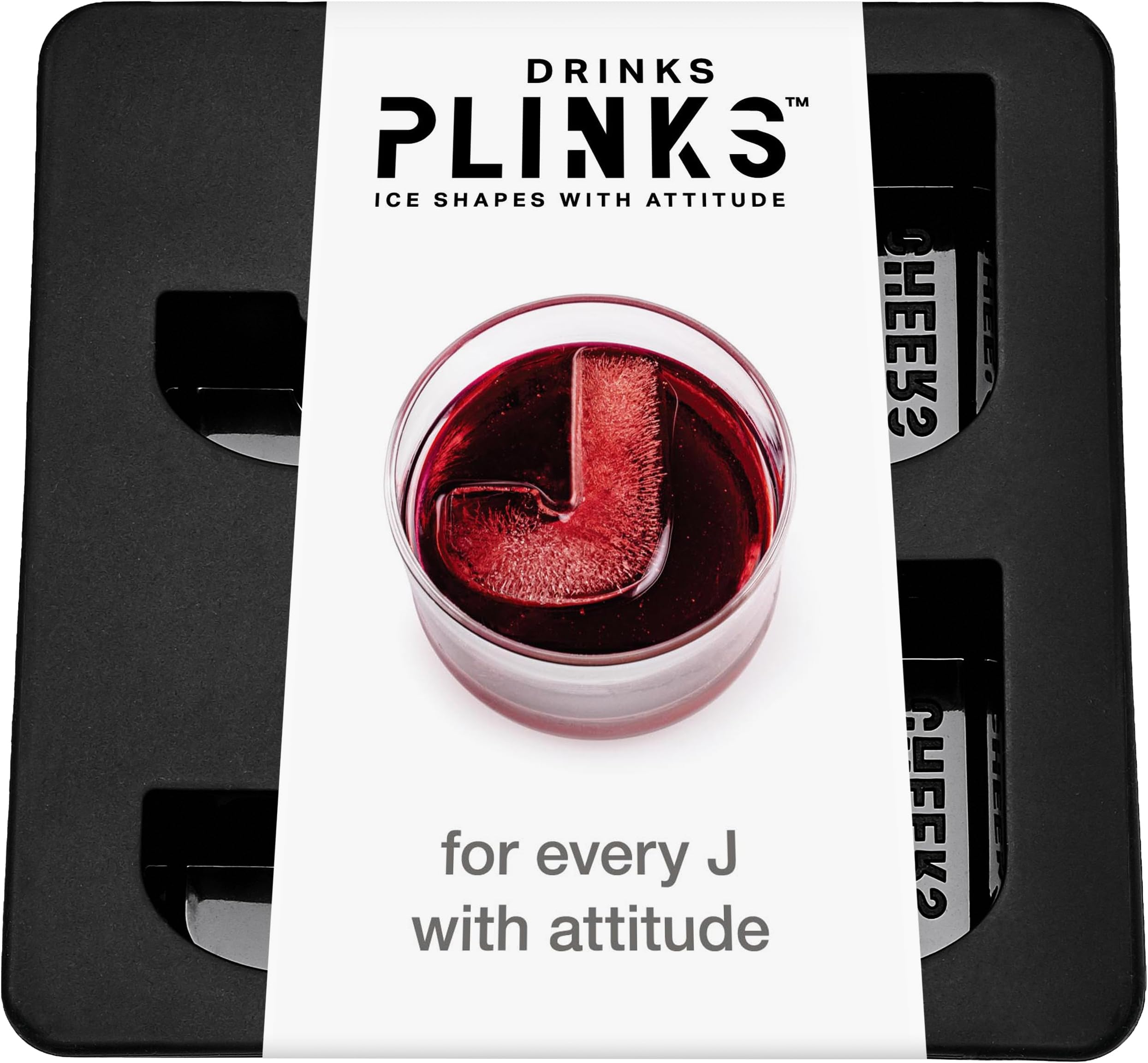 DRINKSPLINKS Letter J Personalized Ice Cubes Mold With Initials. Custom Ice Cube Trays are Thoughtful Customized Gifts, Fun Cocktail Accessories, Monogram Whiskey and Bourbon Gifts for Men and Women