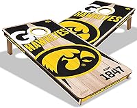 YouTheFan NCAA 2x4 Professional Wood Cornhole Boards - Official Team Logos UV Printed All Sides, Regulation Size Tailgate Game