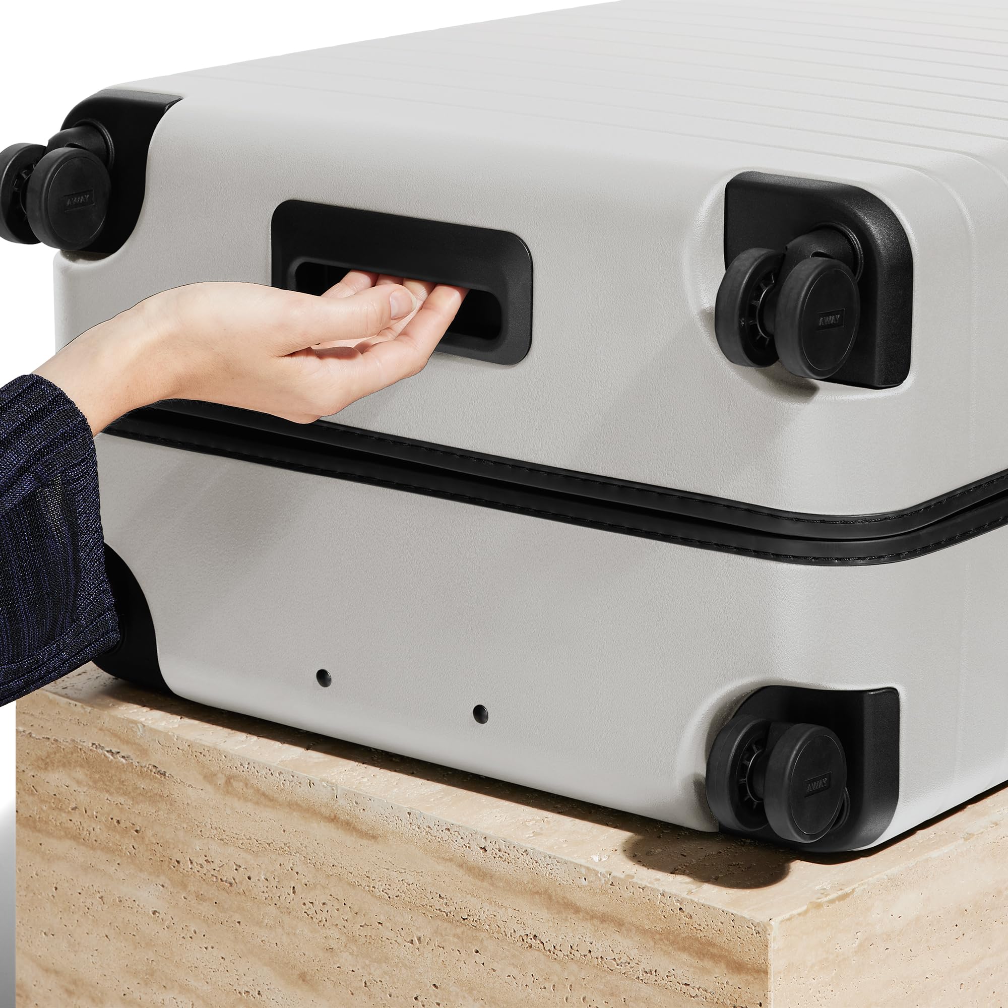 Away Large Checked Luggage, 29 Inch Hardside Suitcase with Spinner Wheels, Lightweight & Durable, TSA Lock, Cloud Gray