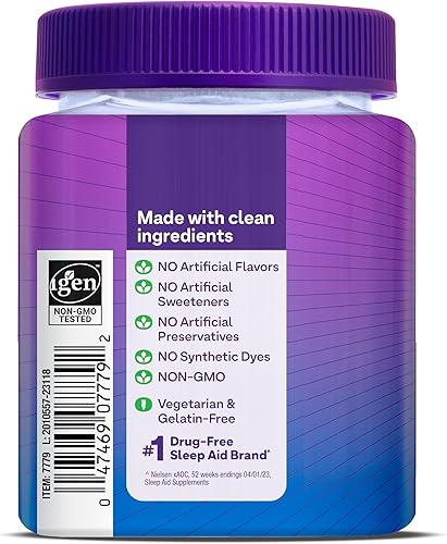 Miniatura 11 de Natrol Sleep+ Calm - Gomitas de melatonina para adultos, gomitas para dormir, sabor a fresa, 60 gomitas, suministro para 30 días