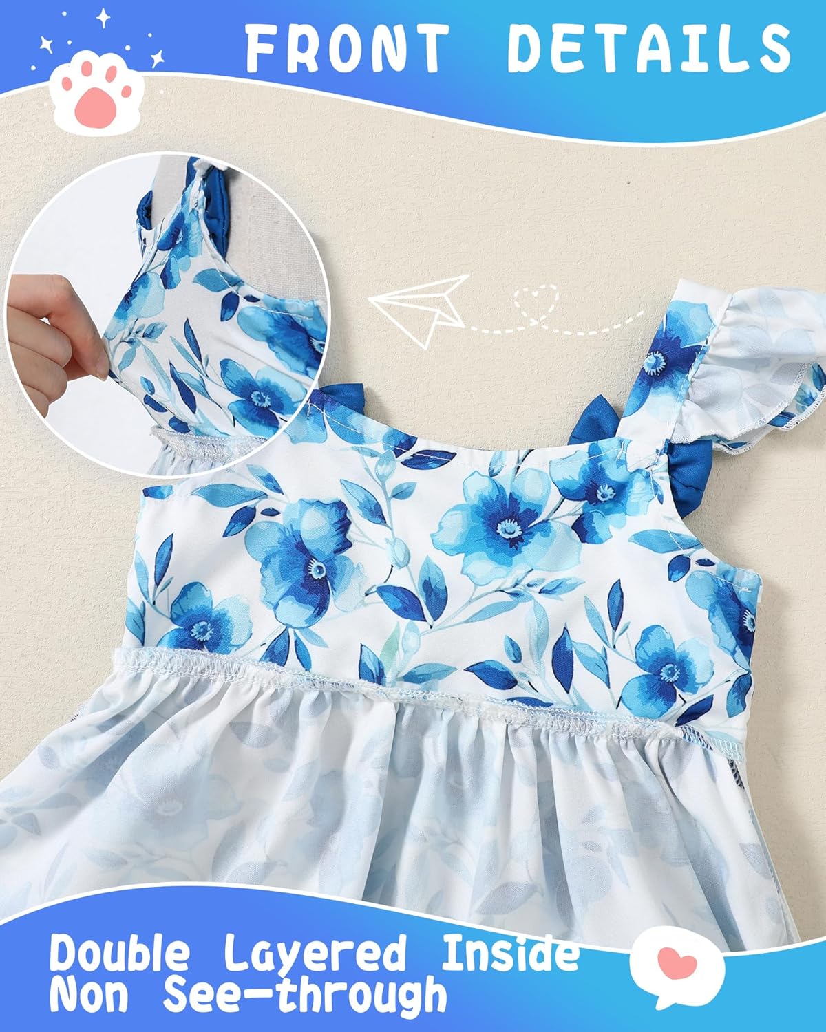 Baby Girl Dress Newborn Girls Summer Boho Dresses Infant Sleeveless Flower Sundress Todddler Baby Clothes - Image 5