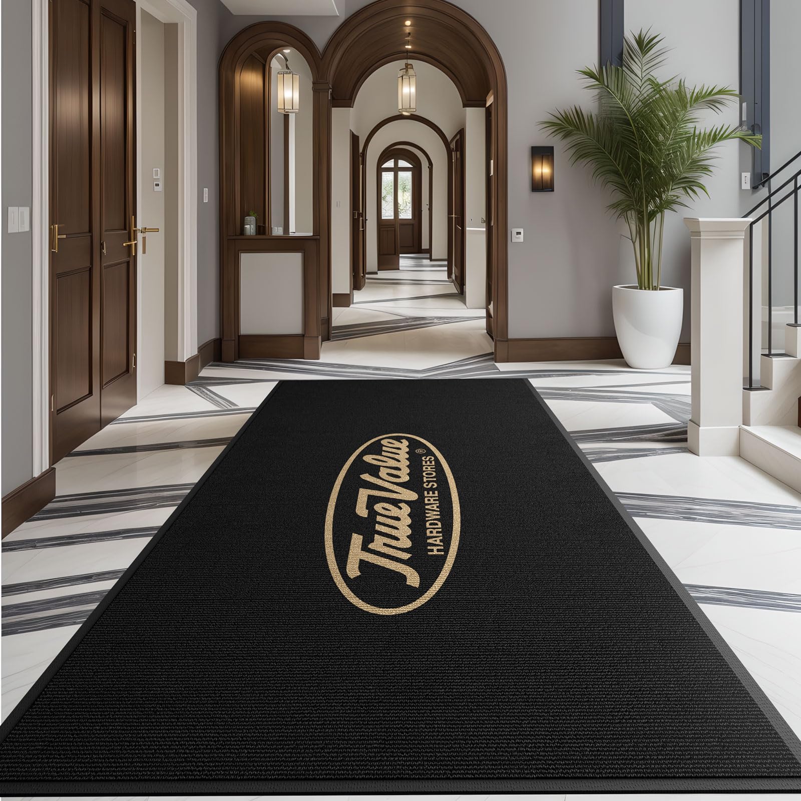 Custom Doormat with Any Logo Size Color Shape Floor Mat Entryway Area Rug Welcome Carpet for Business Home
